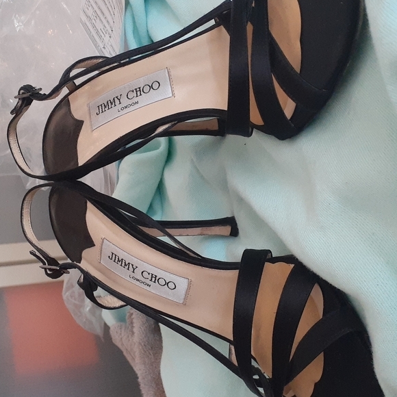 #44❤️ Gently loved Jimmy Choo strappy slingbacks - Picture 1 of 9